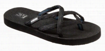 Teva Olowahu Sandal For Ladies - Mix Black On Black -1 0m