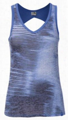 The North Face Kkkomo Burnout Tank Top For Ladies - Coastline Blue - M