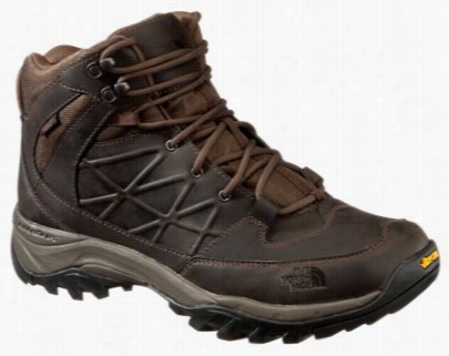 The North Face Storm Mid Wp Leather Waterproo Hiking Shoes For Men - Coffee Brown - 12m