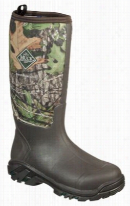 The Original Muck Boot Company Wwood Spot Cool Rubber Work Boots For Men - Mossy Oak Break-up - 14 M