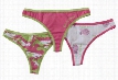 Natural Reflections Kiss My Bass Thong Set for Ladies - 3-Pack - Multi - L