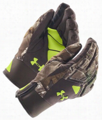 Under Armour Ua Coldgear Infrared Scent Ontrol 2.0 Primer Gloves For Men - Realtree Extra - S