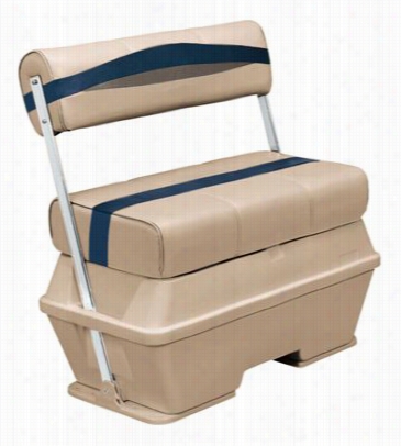 Wise Premier Series Pontooon Furniture - Flip-flop 70-quart Cooler Seat  - Bm11005 - Mocha Java/mj Punch/midnite/rk Salt