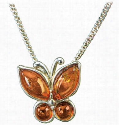 Amber Butterfly Jewelry Collection - Necklace