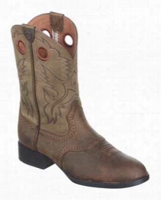 Arat Inheritance Stockman Westernbokts For Youth - Distressed Brown - 1.5 M