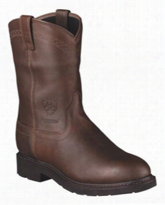 Ariat Sierar H2o Waterproof Pull-on Work Boots For Men - Sunshine - 10 W