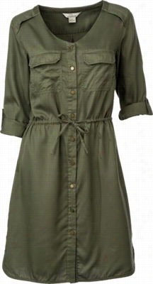 Bob Tmi Berlake Safari Shirt Dress F Or Ladies - Olive - L