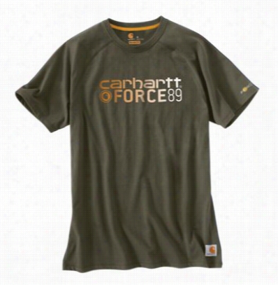 ?carhartt  Force Delmont Ombre 1889 Graphic T-shitr For Menn-  Moss  L