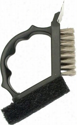 Charcoal Com Panion  Classic Black Dual Head Grill Brush