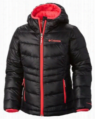 Columbia Gold 550 Turgodown Hooded Down Jacket Because Girls - Black - M