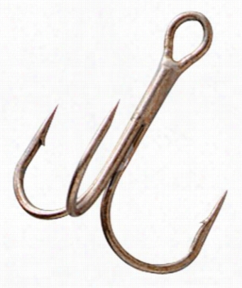 Gamaktaau Round Bend Treble Hooks - Bronze - 25 Pack - #6