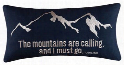 Gibwon Lake Mountains Are Caling Embroidere Throw Pillow