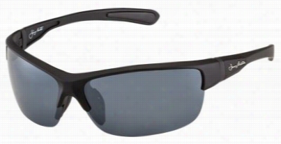 Jimmy Hhouston Estuary Polairzed Sunglassss - Black Ruber/smoke Silvery Mirror