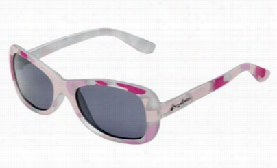 Jimmy Houston Skipper Series Sunglasses For Ikds - Pink Camo/msoke