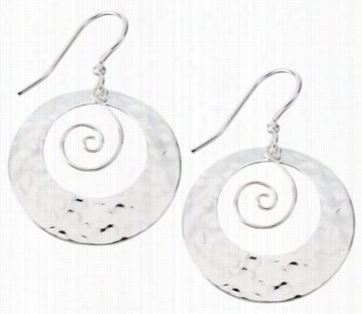 Jody Coyote Swirl Circle Drop Earrings