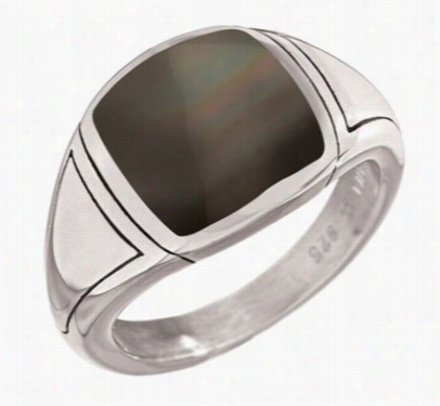 Kabana Jewelry Sterling Silver Columbus Ring For En - Black - 9