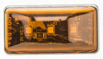 Optronics Sealed Mini Rectangular Led Marker/clearance Light For Trailers - Amber