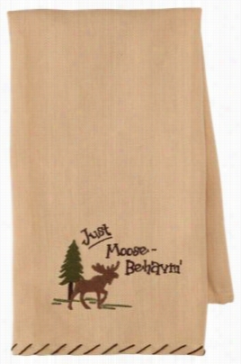 Park Designs Just Moose Behavin' Dish Towel