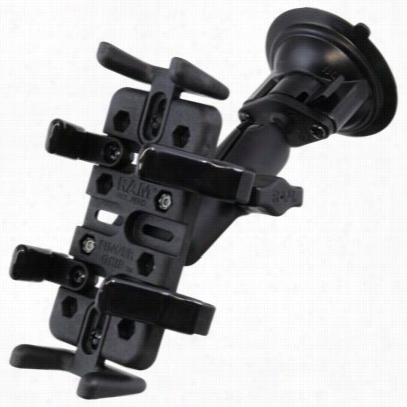 Ram Mounts Twist Lock Suction Cup Mount With Universal Finger-grip Phone/radio Holdee R