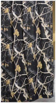 Realtree Apc Black Collection Shower Curtain