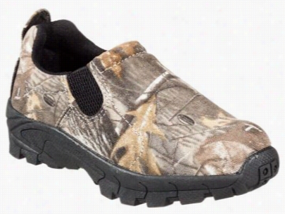 Redhead Camo Moc Slip-on Shoes For Kids - Realtree Hardwoods Hd - 10