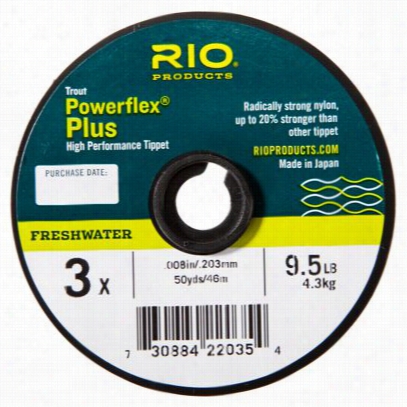 Rio Powerflex Plus Tippet - 50 Yards - 1x