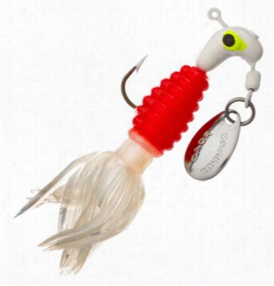 Road Runner Crappie Thudner - 1/8 Oz. - Hwite/red/white