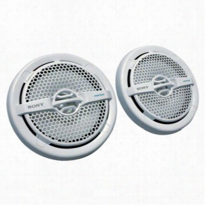 Sony 6.5" Dual Cone Marine Speakers-  White