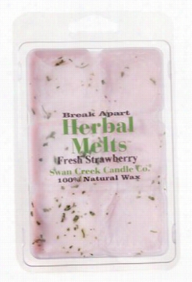 Swan Creek Acndle Co. Herbal Melts Scented Meltng Wax - Fresh Strawberry