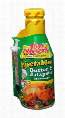 Tony Cachere's Creole Butter And Jalaapeno Injectable Marinade An Dinjector