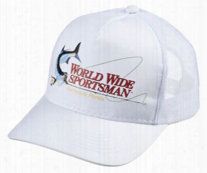 World Wide Sportman Meshback Cap - White