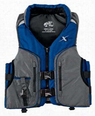 Xps Deluxe Fishing Life Jack Et - Blue - L