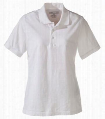 5.11 Tactical Pol For Ladies - Short Sleeve - White - Xl