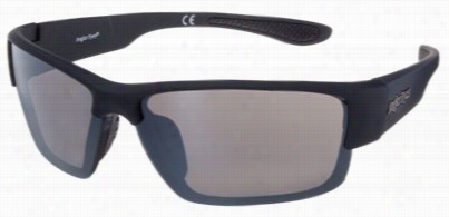 Angler Eyes 22 Polarized Sunglassez - Mattee Black//silver Reflector