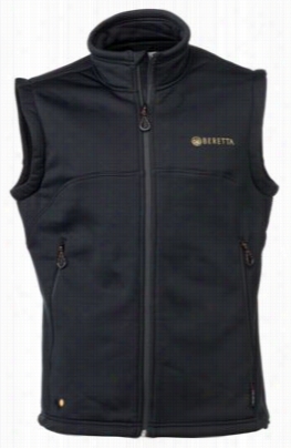 Beretta Static  Fleece Vest For Men - Black - L