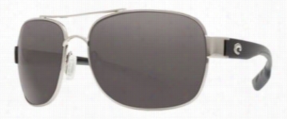 Costa Cocos 580p Polarized Sunglasses - Palladium/gray