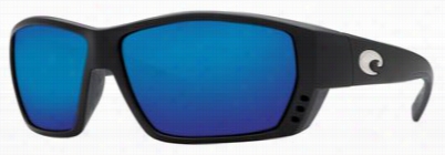 Costa Tuna Alley 58g Polarized  Sungla$ses - Matte Black/blue Mirror