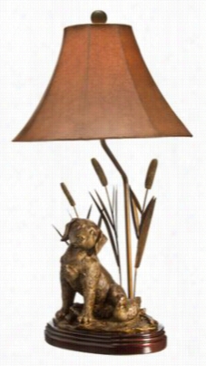 Dog With Decoy Table Lamp - California Residents