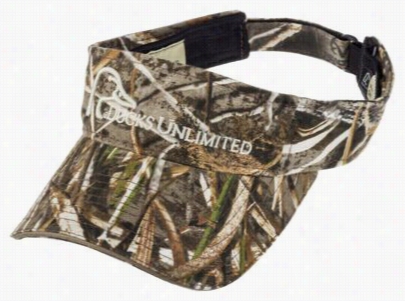 Ducks Unlimited Q3 Wicking Sweatband Visor - Realtree Mqx-5