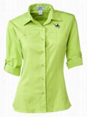 Guy  Harvey Sport Tech Shirt For Ladies - Lime - L