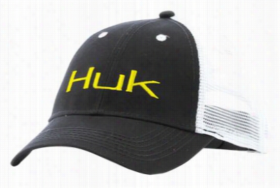 Huk Logo Trucker Cap For Meh - Black