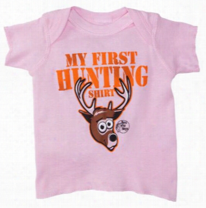 My First Hunting Shirt For Baby Girls - Pink - 6  Months