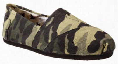 Natural Reflections Canvas Mocs Lip-on Shoes For Ladies - Camo - 5