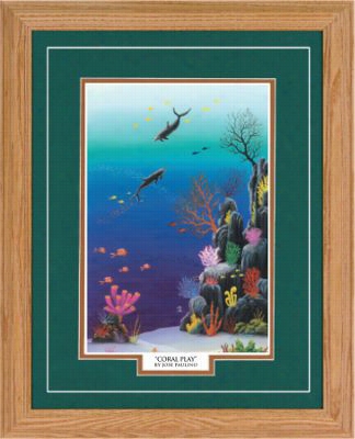 Northern Promotions Framed Art - Coral Play By Jose Paulino