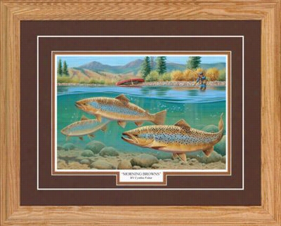 Northern Promotions Framed Art - Morning Browns By Cynyhie Fisher