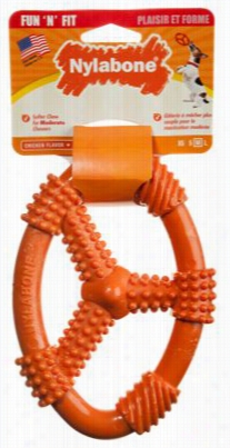 Nylabone Fun 'n Fit Flexible  Oval Ring Dog Chew