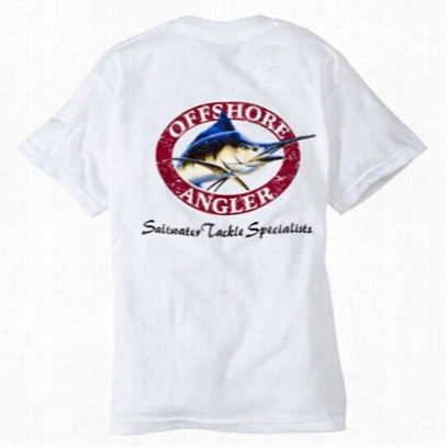 Offshorre Angelr Logo T-shirt For Youth - Short Sleeve -  White - S