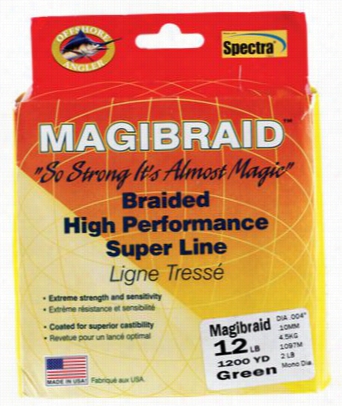 Offshore Angler Magibrsid Spectra Fiber Fishing Line - 300 Yards - 12 Lb. - Unripe