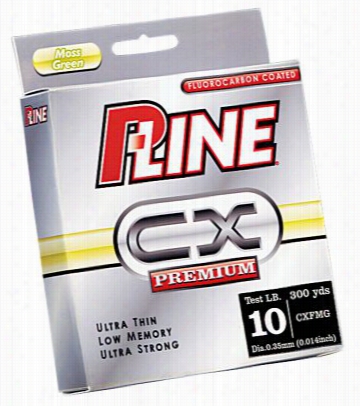 P-line Cx Premium Fishing Line -3 00 Yards - Moss Green - 8 Lb.