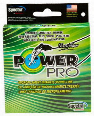 Powerpro Braide Dspectra Fiber Micro Filament Line - 300 Yards - Hi-vis Eyllow - 10 Lb.